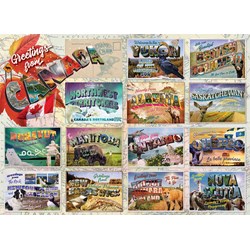 Cobble Hill (80260) - "Greetings from Canada" - 1000 pieces puzzle