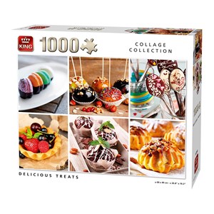 King International (05766) - "Collage, Delicious Treats" - 1000 pieces puzzle