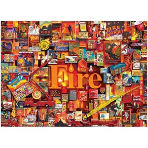 Cobble Hill (80173) - Shelley Davies: "Fire" - 1000 pieces puzzle