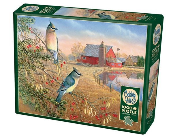 Cobble Hill (80189) - Sam Timm: "Cedar Waxwings" - 1000 pieces puzzle