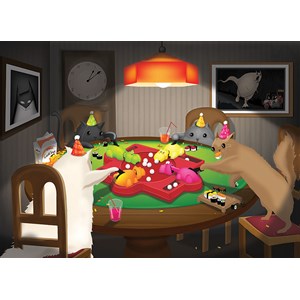 Cobble Hill (80205) - Matthew Inman: "Cats Playing Hippos" - 1000 pieces puzzle