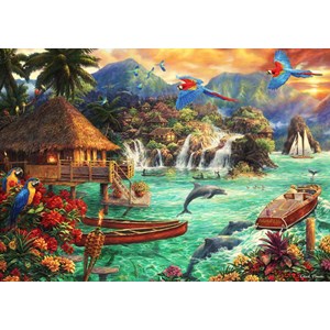 Bluebird Puzzle (70052) - Chuck Pinson: "Island Life" - 2000 pieces puzzle