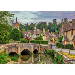Grafika (02960) - "Castle Combe, Cotswolds" - 1000 pieces puzzle