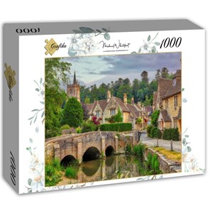 Grafika (02960) - "Castle Combe, Cotswolds" - 1000 pieces puzzle