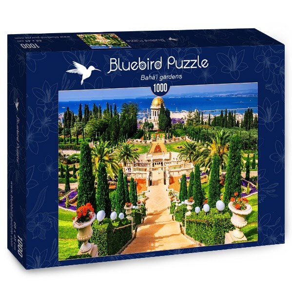 Bluebird Puzzle (70265) - Adrian Chesterman: "Bahá'í gardens" - 1000 pieces puzzle