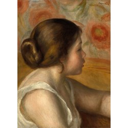 Grafika (01905) - Pierre-Auguste Renoir: "Head of a Young Girl, 1890" - 300 pieces puzzle