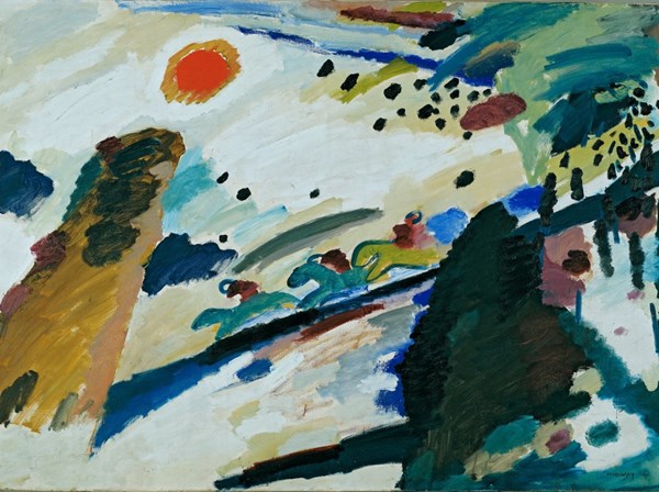 Grafika (00628) - Vassily Kandinsky: "Romantic Landscape, 1911" - 2000 pieces puzzle
