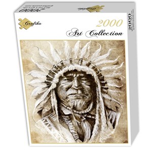 Grafika (00651) - "Indian Chief" - 2000 pieces puzzle