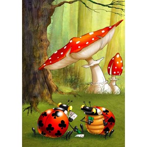 Grafika (01432) - François Ruyer: "Poker" - 1000 pieces puzzle