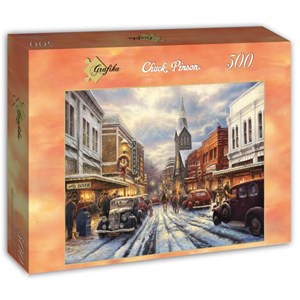 Grafika (t-00810) - Chuck Pinson: "The Warmth of Small Town Living" - 500 pieces puzzle