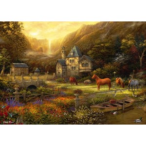 Grafika (t-00819) - Chuck Pinson: "The Golden Valley" - 2000 pieces puzzle