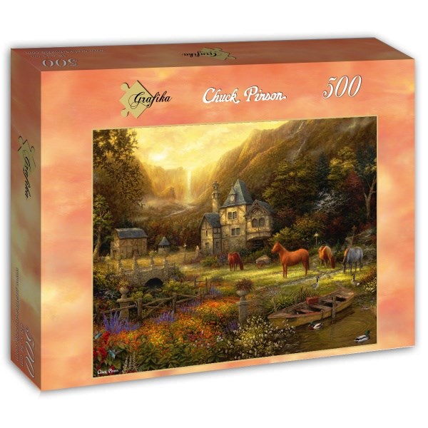 Grafika (t-00822) - Chuck Pinson: "The Golden Valley" - 500 pieces puzzle