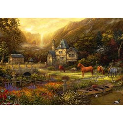 Grafika (t-00822) - Chuck Pinson: "The Golden Valley" - 500 pieces puzzle