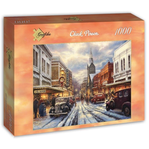 Grafika (t-00809) - Chuck Pinson: "The Warmth of Small Town Living" - 1000 pieces puzzle