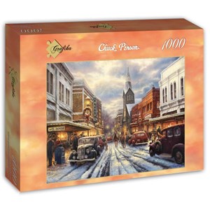 Grafika (t-00809) - Chuck Pinson: "The Warmth of Small Town Living" - 1000 pieces puzzle