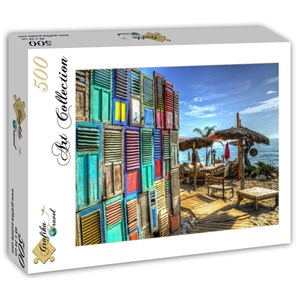 Grafika (t-00838) - "Windows on Paradise" - 500 pieces puzzle