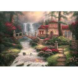 Grafika (t-00793) - Chuck Pinson: "Sierra River Falls" - 1000 pieces puzzle