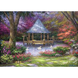 Grafika (t-00814) - Chuck Pinson: "Swan Pond" - 500 pieces puzzle