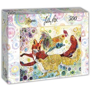 Grafika (t-00882) - Sally Rich: "Leaping Fox's" - 500 pieces puzzle