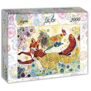 Grafika (t-00879) - Sally Rich: "Leaping Fox's" - 2000 pieces puzzle
