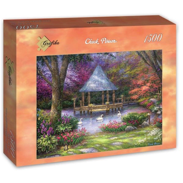 Grafika (t-00812) - Chuck Pinson: "Swan Pond" - 1500 pieces puzzle