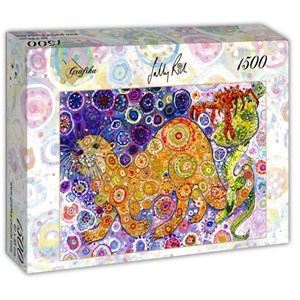 Grafika (t-00900) - Sally Rich: "Otters Catch" - 1500 pieces puzzle
