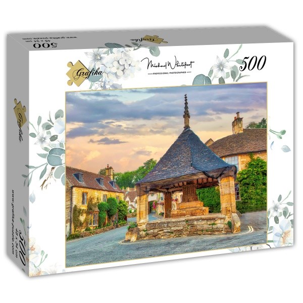 Grafika (t-00935) - "Market Cross in Castle Combe, Cotswolds" - 500 pieces puzzle