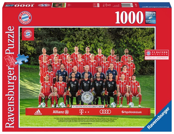 Ravensburger (19896) - "FC Bayern '17/18 J.H." - 1000 pieces puzzle