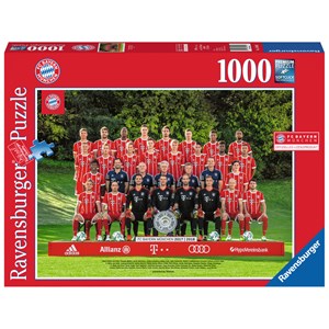 Ravensburger (19896) - "FC Bayern '17/18 J.H." - 1000 pieces puzzle