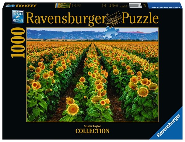 Ravensburger (15288) - Susan Taylor: "Field of Sunflowers" - 1000 pieces puzzle