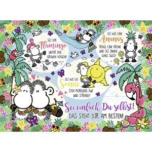 Ravensburger (14830) - "Sheepworld, Just be yourself!" - 500 pieces puzzle