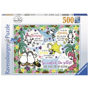 Ravensburger (14830) - "Sheepworld, Just be yourself!" - 500 pieces puzzle
