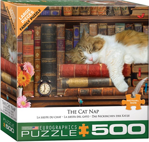 Eurographics (8500-5545) - "The Cat Nap" - 500 pieces puzzle