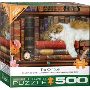 Eurographics (8500-5545) - "The Cat Nap" - 500 pieces puzzle