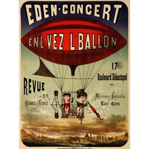 Grafika (00612) - "Affiche pour Eden-concert, 1884" - 2000 pieces puzzle