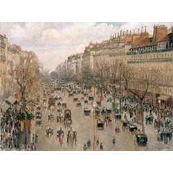 Grafika (00512) - Camille Pissarro: "Boulevard Montmartre, 1897" - 2000 pieces puzzle