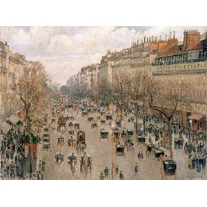 Grafika (00512) - Camille Pissarro: "Boulevard Montmartre, 1897" - 2000 pieces puzzle