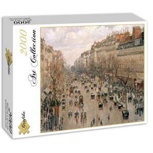 Grafika (00512) - Camille Pissarro: "Boulevard Montmartre, 1897" - 2000 pieces puzzle