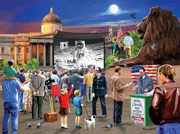 SunsOut (13327) - Kevin Walsh: "Moon Landing 1969" - 1000 pieces puzzle