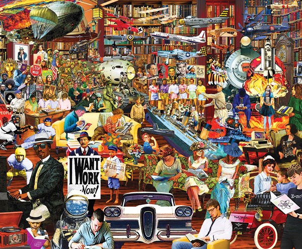 SunsOut (61508) - Neal Taylor: "20th Century History" - 1000 pieces puzzle