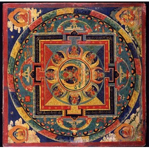 Grafika (00753) - "Tibetan School, Amitabha Mandala" - 1500 pieces puzzle