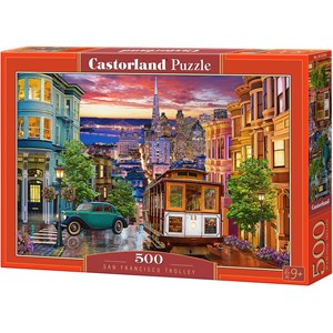 Castorland (B-53391) - "San Francisco Trolley" - 500 pieces puzzle