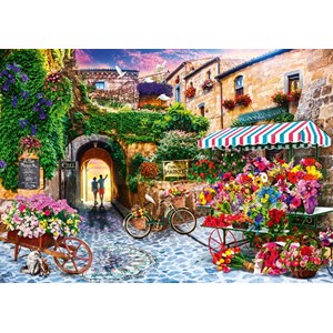Bluebird Puzzle (70334) - Jason Taylor: "The Flower Market" - 1000 pieces puzzle