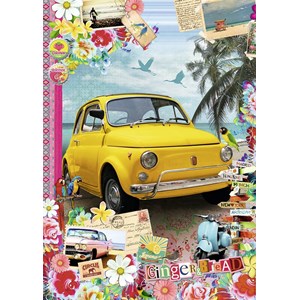 Nathan (87793) - "Sur la Route des Vacances" - 1500 pieces puzzle
