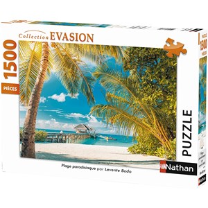 Nathan (87794) - Levente Bodo: "Paradise Beach" - 1500 pieces puzzle