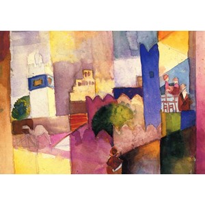 Grafika (00440) - August Macke: "Kairouan (III), 1914" - 1000 pieces puzzle