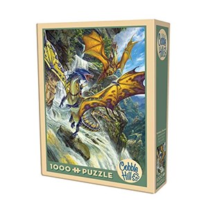 Cobble Hill (51808) - Matthew Stewart: "Waterfall Dragons" - 1000 pieces puzzle