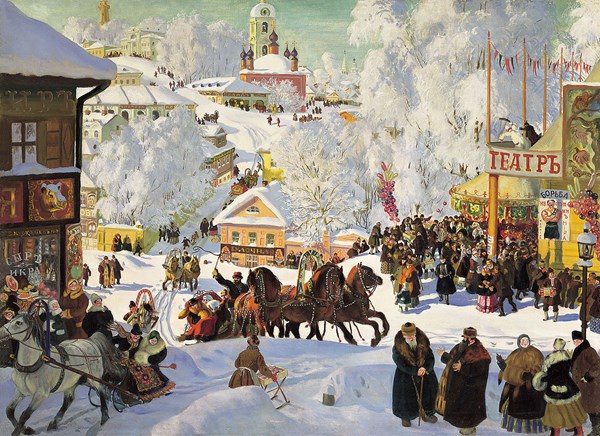 D-Toys (73846) - Boris Kustodiev: "Maslenitsa" - 1000 pieces puzzle