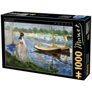 D-Toys (74522) - Edouard Manet: "The-Banks of the Seine at Argenteuil" - 1000 pieces puzzle