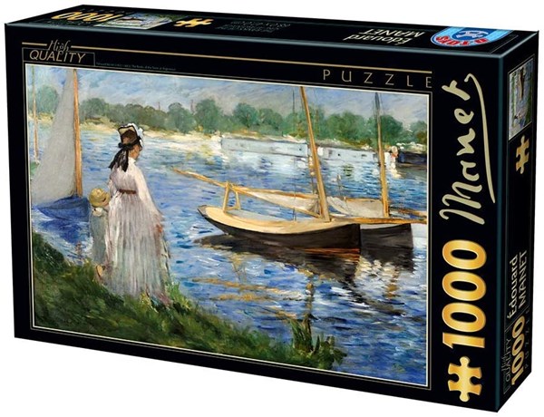 D-Toys (74522) - Edouard Manet: "The-Banks of the Seine at Argenteuil" - 1000 pieces puzzle
